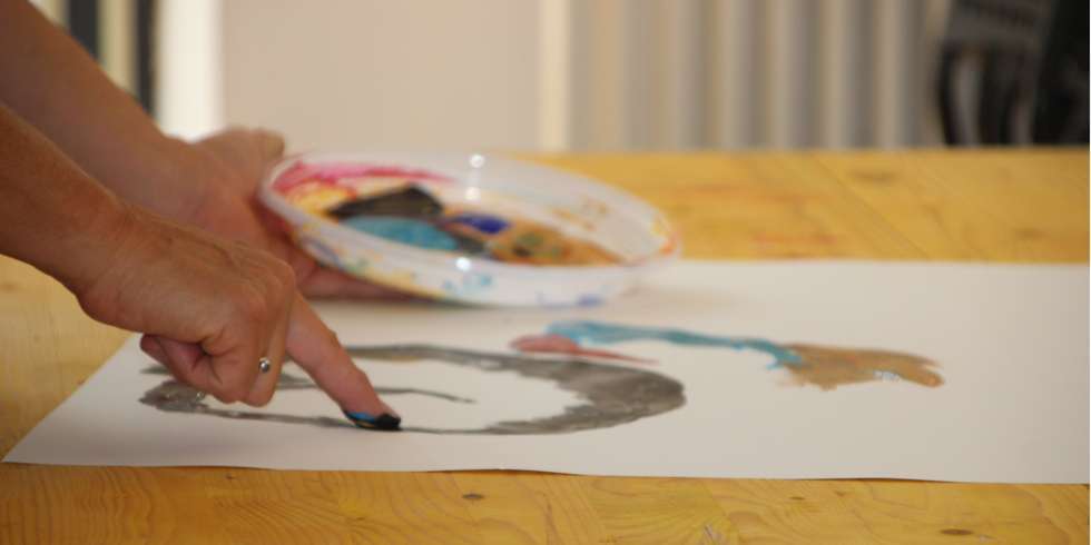 Blaue Stunden | Fingerfarben
