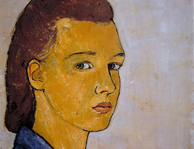 Charlotte Salomon: Selbstbildnis, 1940 (https://de.wikipedia.org/wiki/Charlotte_Salomon#/media/Datei:Charlotte_S.jpg)